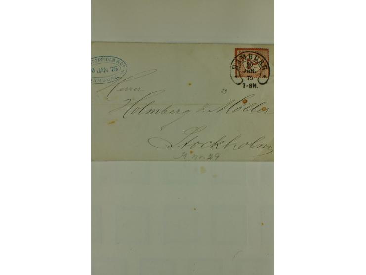 1872/1945, ungebrauchte und gestempelte Sammlung, beginnend mit gutem Brustschildteil mit u.a. Mi.-Nr. 11, 27(2) und 30, des 