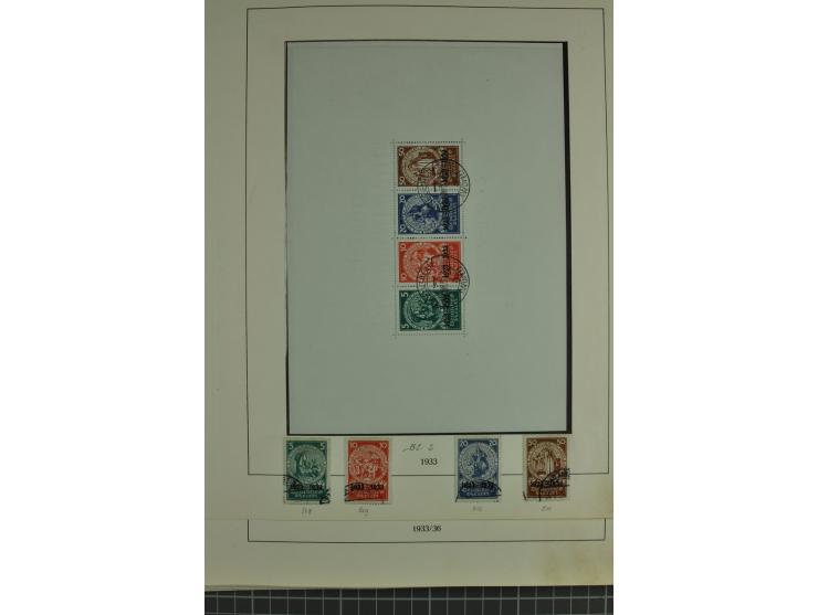 1872/1945, ungebrauchte und gestempelte Sammlung, beginnend mit gutem Brustschildteil mit u.a. Mi.-Nr. 11, 27(2) und 30, des 