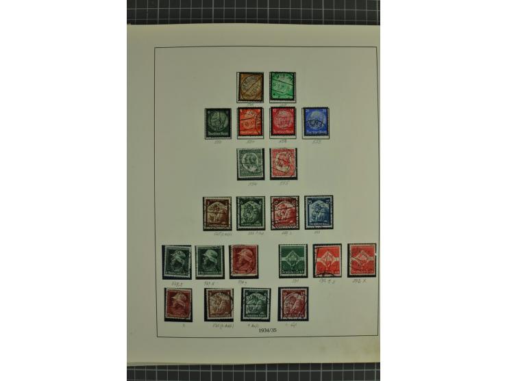 1872/1945, ungebrauchte und gestempelte Sammlung, beginnend mit gutem Brustschildteil mit u.a. Mi.-Nr. 11, 27(2) und 30, des 