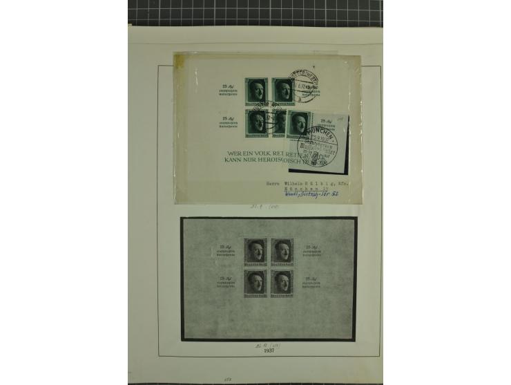 1872/1945, ungebrauchte und gestempelte Sammlung, beginnend mit gutem Brustschildteil mit u.a. Mi.-Nr. 11, 27(2) und 30, des 