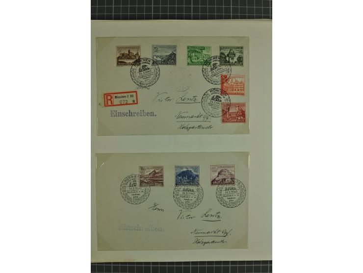 1872/1945, ungebrauchte und gestempelte Sammlung, beginnend mit gutem Brustschildteil mit u.a. Mi.-Nr. 11, 27(2) und 30, des 