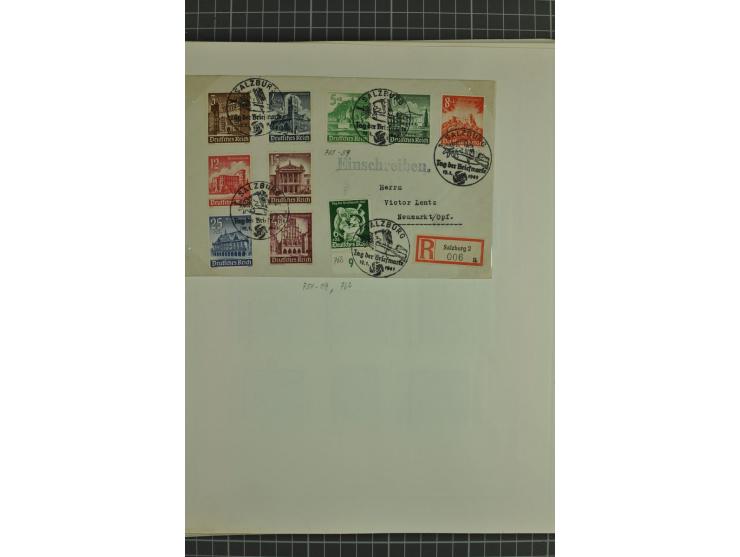 1872/1945, ungebrauchte und gestempelte Sammlung, beginnend mit gutem Brustschildteil mit u.a. Mi.-Nr. 11, 27(2) und 30, des 