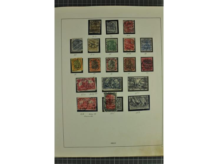 1872/1945, ungebrauchte und gestempelte Sammlung, beginnend mit gutem Brustschildteil mit u.a. Mi.-Nr. 11, 27(2) und 30, des 