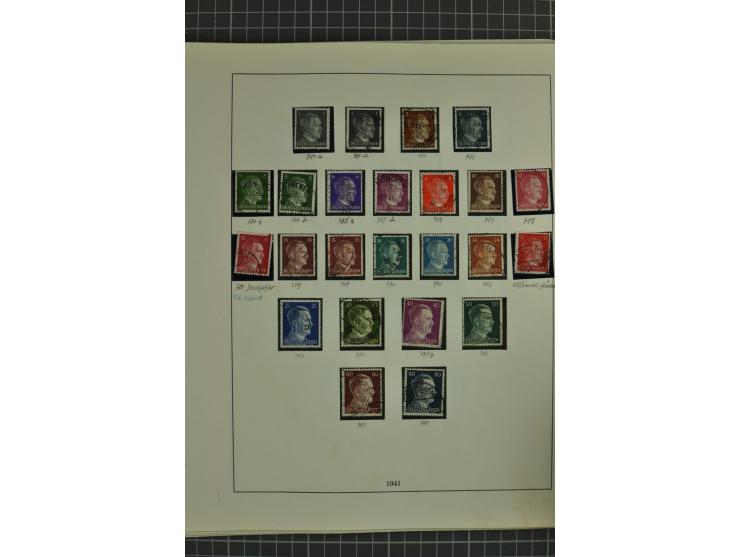 1872/1945, ungebrauchte und gestempelte Sammlung, beginnend mit gutem Brustschildteil mit u.a. Mi.-Nr. 11, 27(2) und 30, des 