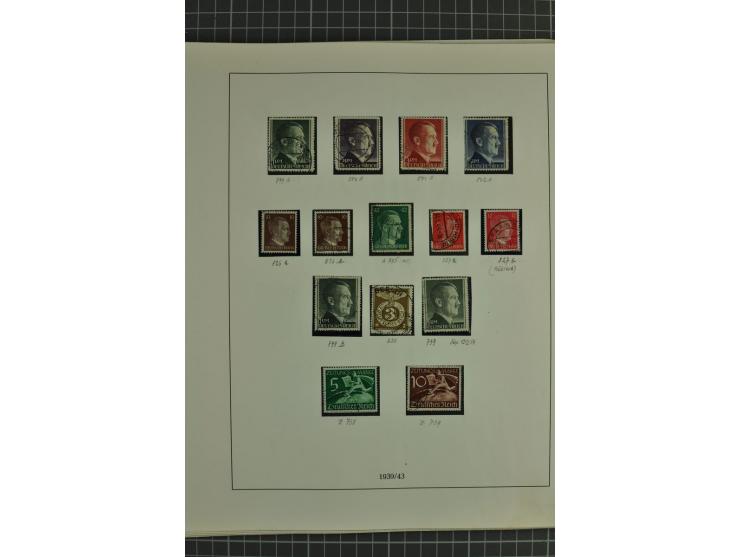 1872/1945, ungebrauchte und gestempelte Sammlung, beginnend mit gutem Brustschildteil mit u.a. Mi.-Nr. 11, 27(2) und 30, des 