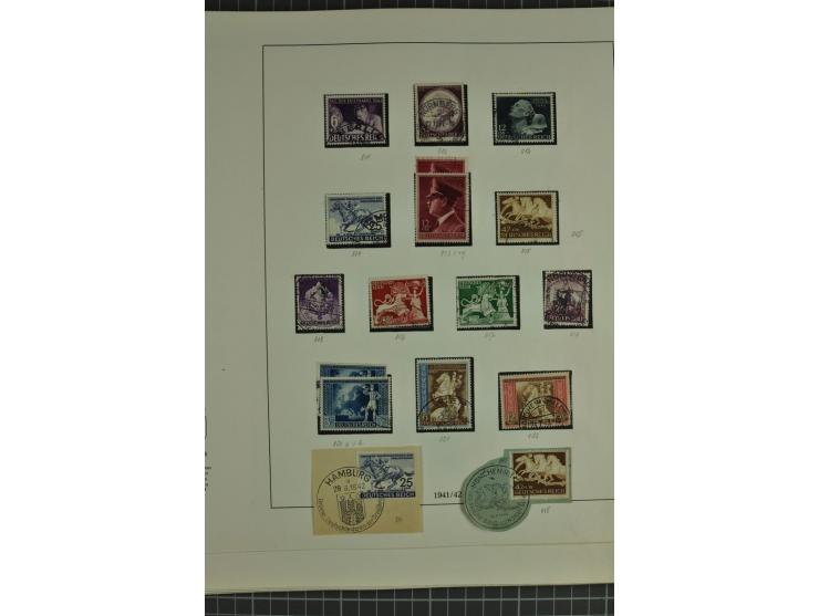 1872/1945, ungebrauchte und gestempelte Sammlung, beginnend mit gutem Brustschildteil mit u.a. Mi.-Nr. 11, 27(2) und 30, des 