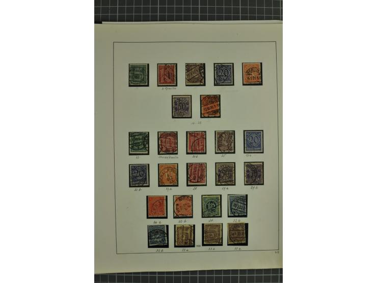 1872/1945, ungebrauchte und gestempelte Sammlung, beginnend mit gutem Brustschildteil mit u.a. Mi.-Nr. 11, 27(2) und 30, des 