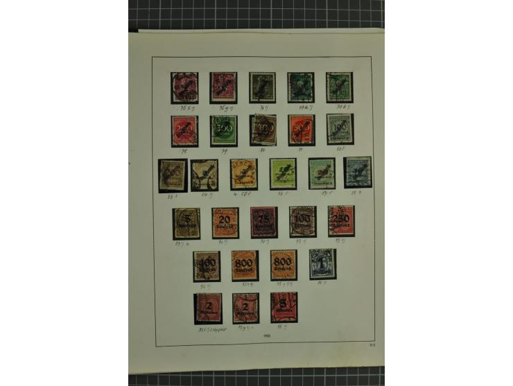 1872/1945, ungebrauchte und gestempelte Sammlung, beginnend mit gutem Brustschildteil mit u.a. Mi.-Nr. 11, 27(2) und 30, des 