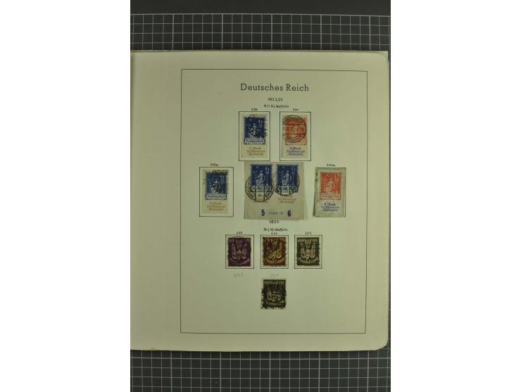 1916/23 Infla, gestempelte Sammlung, meist unsigniert und fraglich, aber auch Mi.-Nr. 151y (Fotoattest Fleiner BPP), 307 auf 