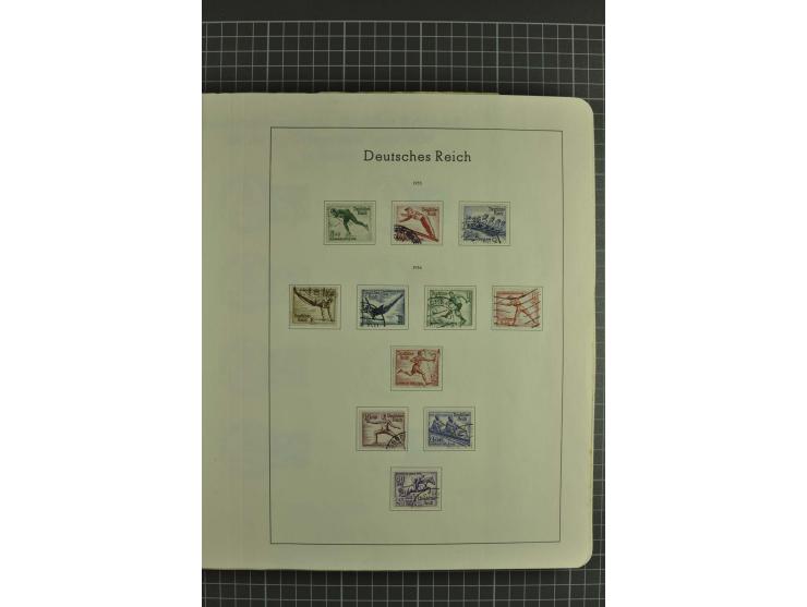 1933/45, gestempelte, weitgehend kpl. Sammlung, Bl. 2 nicht bewertet, da Stempel fraglich, dazu etwas Besetzung II
