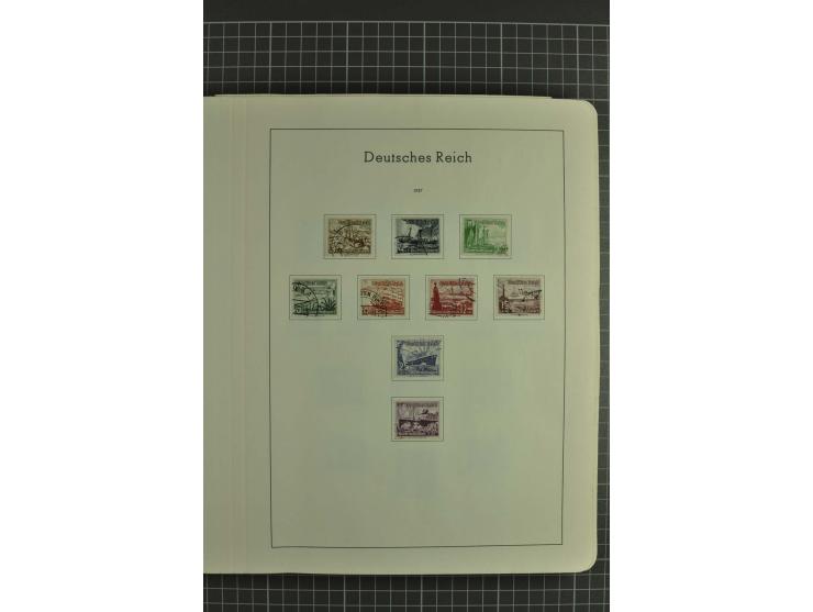 1933/45, gestempelte, weitgehend kpl. Sammlung, Bl. 2 nicht bewertet, da Stempel fraglich, dazu etwas Besetzung II