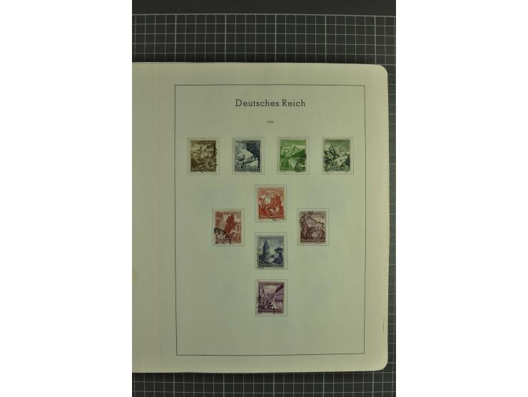 1933/45, gestempelte, weitgehend kpl. Sammlung, Bl. 2 nicht bewertet, da Stempel fraglich, dazu etwas Besetzung II