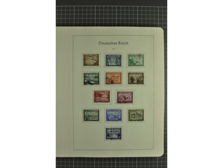 1933/45, gestempelte, weitgehend kpl. Sammlung, Bl. 2 nicht bewertet, da Stempel fraglich, dazu etwas Besetzung II