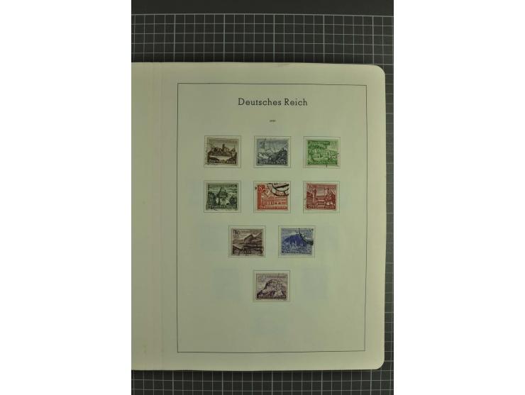 1933/45, gestempelte, weitgehend kpl. Sammlung, Bl. 2 nicht bewertet, da Stempel fraglich, dazu etwas Besetzung II