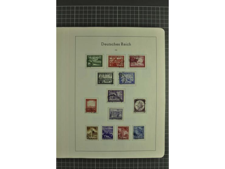 1933/45, gestempelte, weitgehend kpl. Sammlung, Bl. 2 nicht bewertet, da Stempel fraglich, dazu etwas Besetzung II