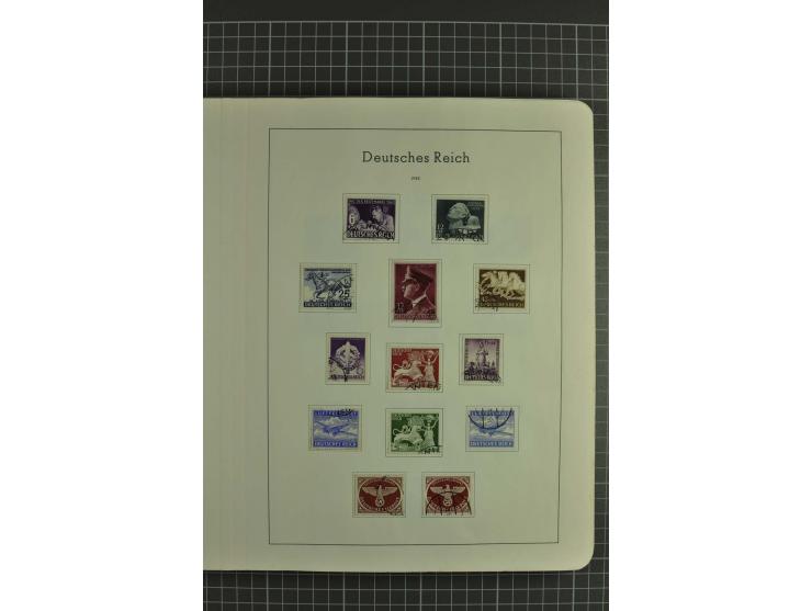 1933/45, gestempelte, weitgehend kpl. Sammlung, Bl. 2 nicht bewertet, da Stempel fraglich, dazu etwas Besetzung II
