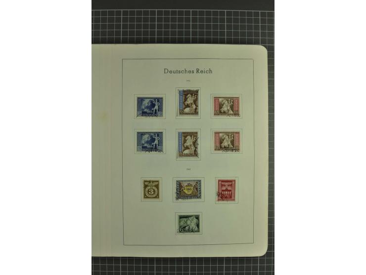 1933/45, gestempelte, weitgehend kpl. Sammlung, Bl. 2 nicht bewertet, da Stempel fraglich, dazu etwas Besetzung II