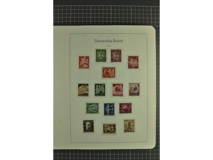 1933/45, gestempelte, weitgehend kpl. Sammlung, Bl. 2 nicht bewertet, da Stempel fraglich, dazu etwas Besetzung II