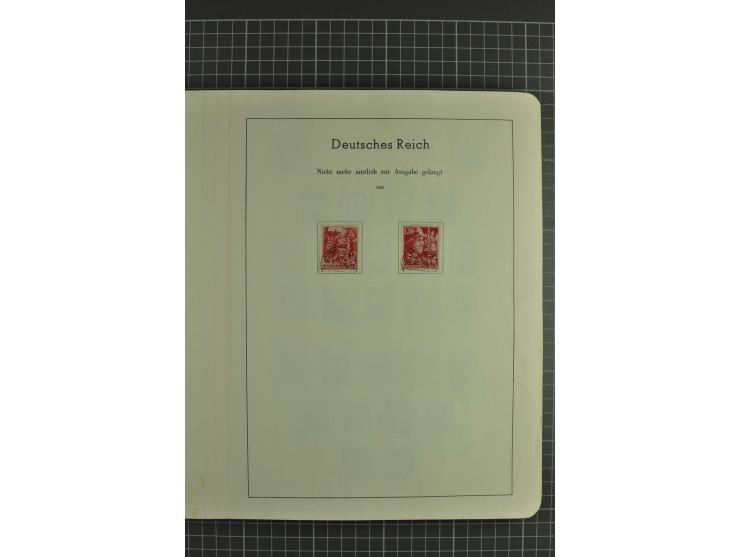 1933/45, gestempelte, weitgehend kpl. Sammlung, Bl. 2 nicht bewertet, da Stempel fraglich, dazu etwas Besetzung II
