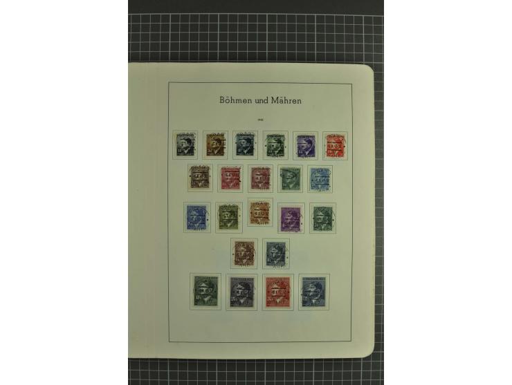 1933/45, gestempelte, weitgehend kpl. Sammlung, Bl. 2 nicht bewertet, da Stempel fraglich, dazu etwas Besetzung II