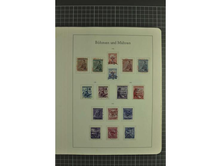 1933/45, gestempelte, weitgehend kpl. Sammlung, Bl. 2 nicht bewertet, da Stempel fraglich, dazu etwas Besetzung II