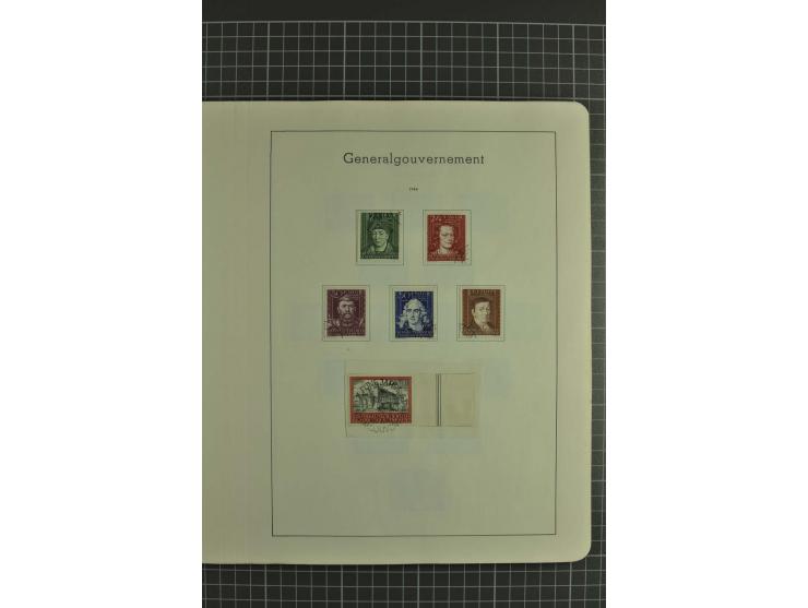 1933/45, gestempelte, weitgehend kpl. Sammlung, Bl. 2 nicht bewertet, da Stempel fraglich, dazu etwas Besetzung II