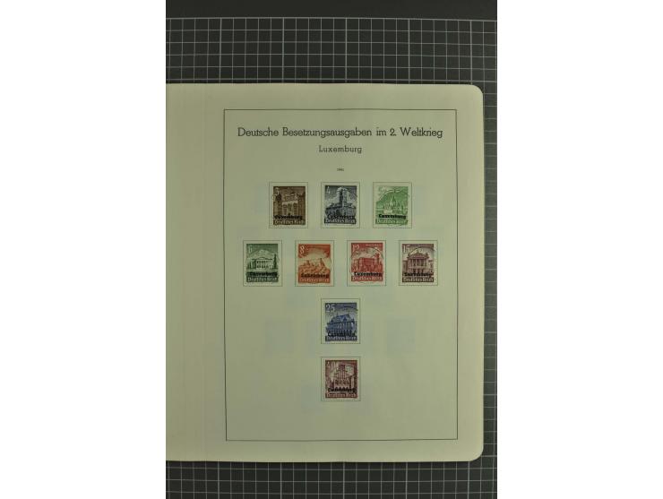 1933/45, gestempelte, weitgehend kpl. Sammlung, Bl. 2 nicht bewertet, da Stempel fraglich, dazu etwas Besetzung II