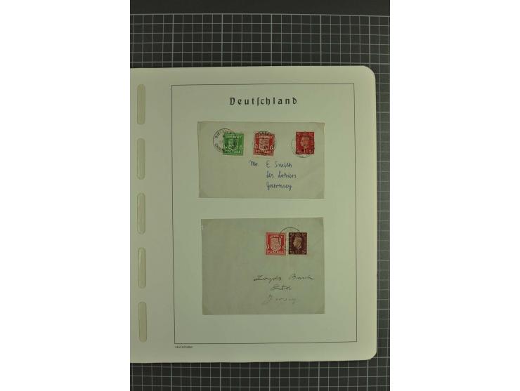 1933/45, gestempelte, weitgehend kpl. Sammlung, Bl. 2 nicht bewertet, da Stempel fraglich, dazu etwas Besetzung II
