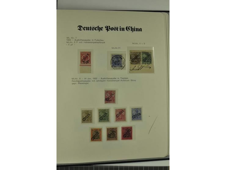 1886/1919, postfrische, ungebrauchte und gestempelte Sammlung mit vielen Vorläufern, guten Werten, Briefstücken, Briefen und 