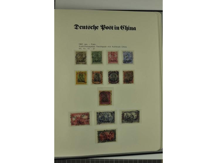 1886/1919, postfrische, ungebrauchte und gestempelte Sammlung mit vielen Vorläufern, guten Werten, Briefstücken, Briefen und 
