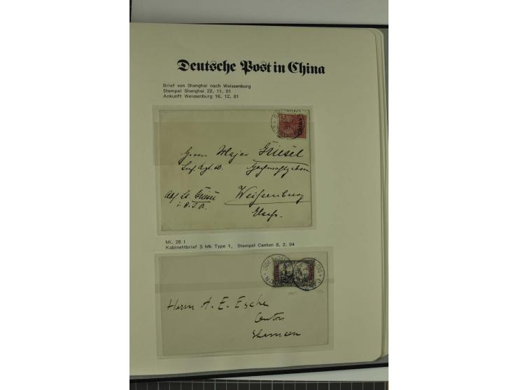1886/1919, postfrische, ungebrauchte und gestempelte Sammlung mit vielen Vorläufern, guten Werten, Briefstücken, Briefen und 
