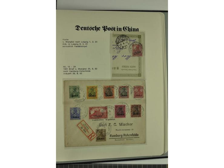 1886/1919, postfrische, ungebrauchte und gestempelte Sammlung mit vielen Vorläufern, guten Werten, Briefstücken, Briefen und 