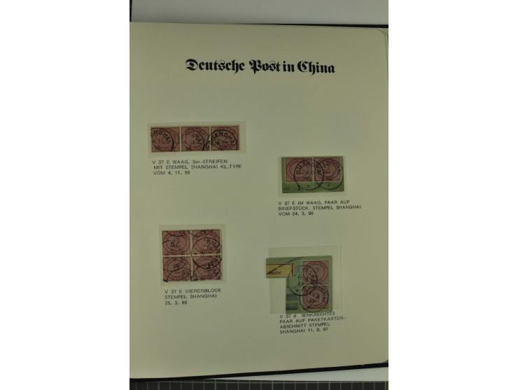 1886/1919, postfrische, ungebrauchte und gestempelte Sammlung mit vielen Vorläufern, guten Werten, Briefstücken, Briefen und 