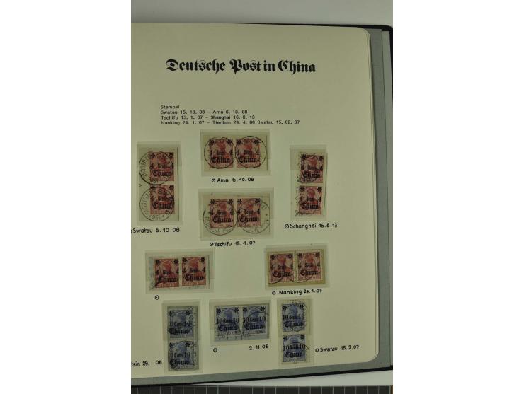 1886/1919, postfrische, ungebrauchte und gestempelte Sammlung mit vielen Vorläufern, guten Werten, Briefstücken, Briefen und 