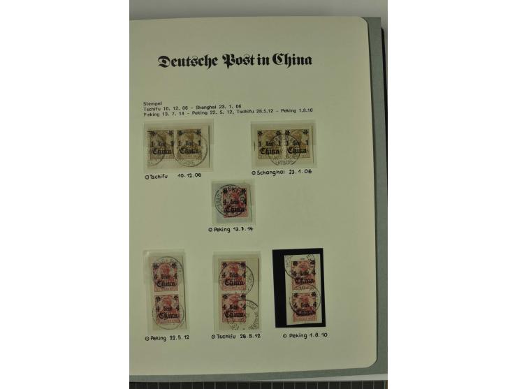 1886/1919, postfrische, ungebrauchte und gestempelte Sammlung mit vielen Vorläufern, guten Werten, Briefstücken, Briefen und 