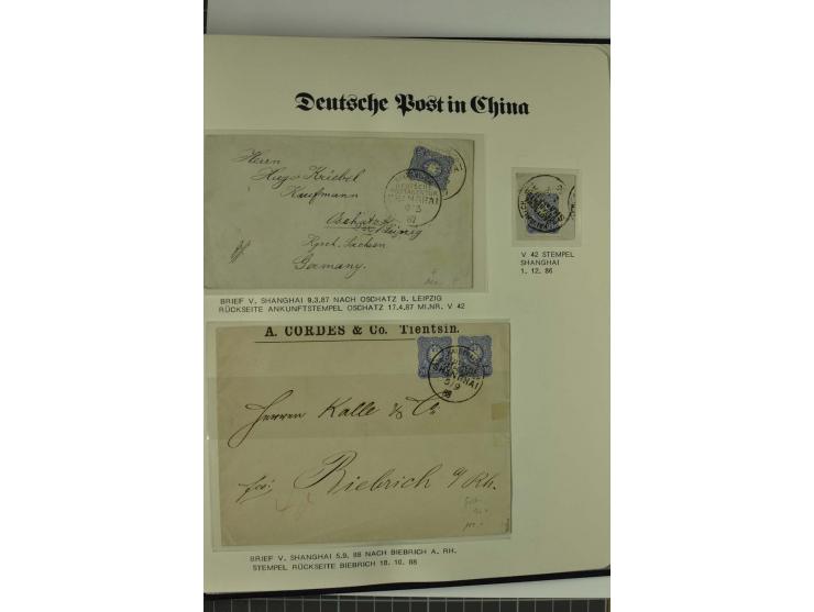 1886/1919, postfrische, ungebrauchte und gestempelte Sammlung mit vielen Vorläufern, guten Werten, Briefstücken, Briefen und 