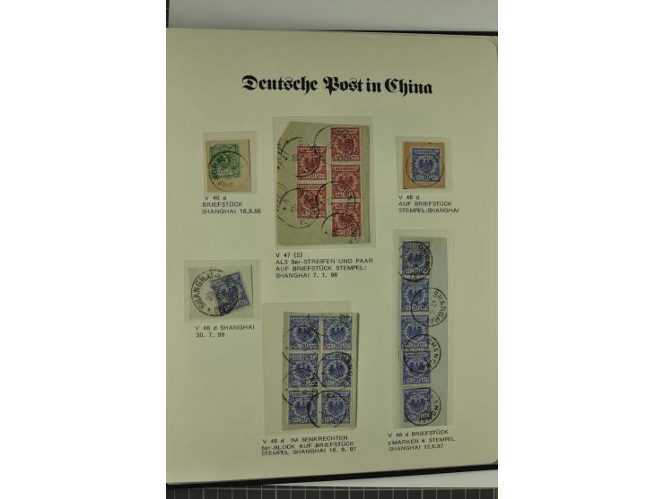 1886/1919, postfrische, ungebrauchte und gestempelte Sammlung mit vielen Vorläufern, guten Werten, Briefstücken, Briefen und 