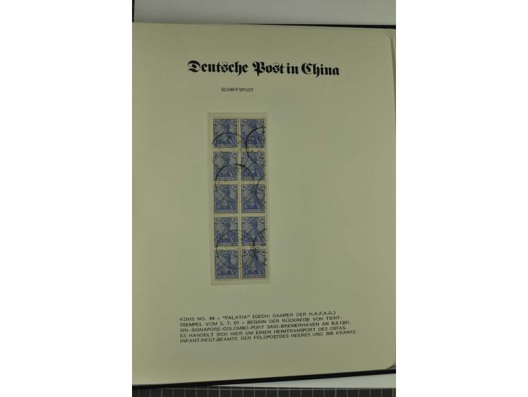 1886/1919, postfrische, ungebrauchte und gestempelte Sammlung mit vielen Vorläufern, guten Werten, Briefstücken, Briefen und 