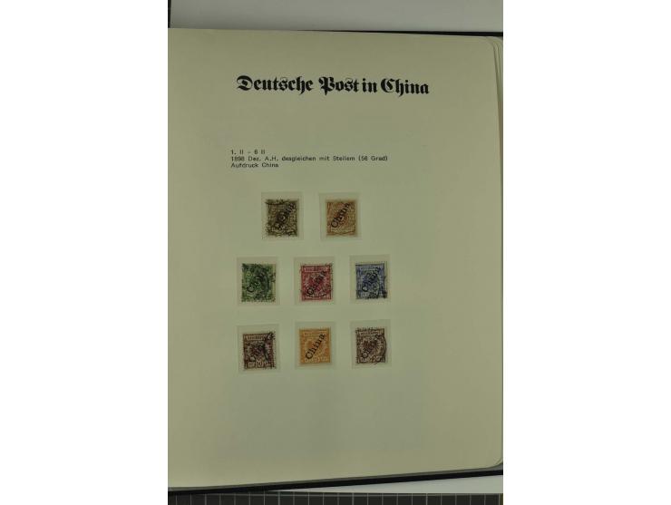 1886/1919, postfrische, ungebrauchte und gestempelte Sammlung mit vielen Vorläufern, guten Werten, Briefstücken, Briefen und 