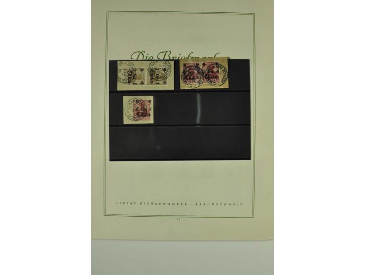 1889/1919, überwiegend gestempelte Sammlung mit Vorläufern, Mitläufern, Briefstücken, Briefen, Karten und Ganzsachen (u.a. V4