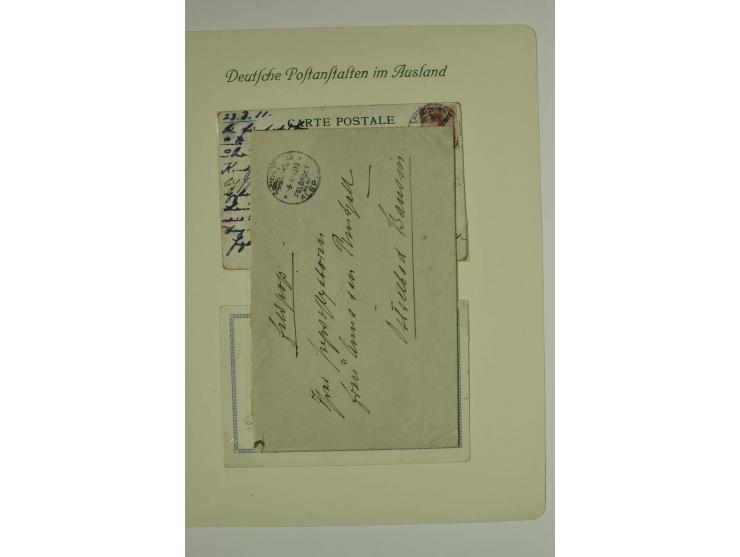 1870/1908, gestempelte Sammlung, in den Hauptnummern kpl. incl. Mi.-Nr. 12-23II, dazu Vorläufer, 5 Briefe und Karten mit u.a.