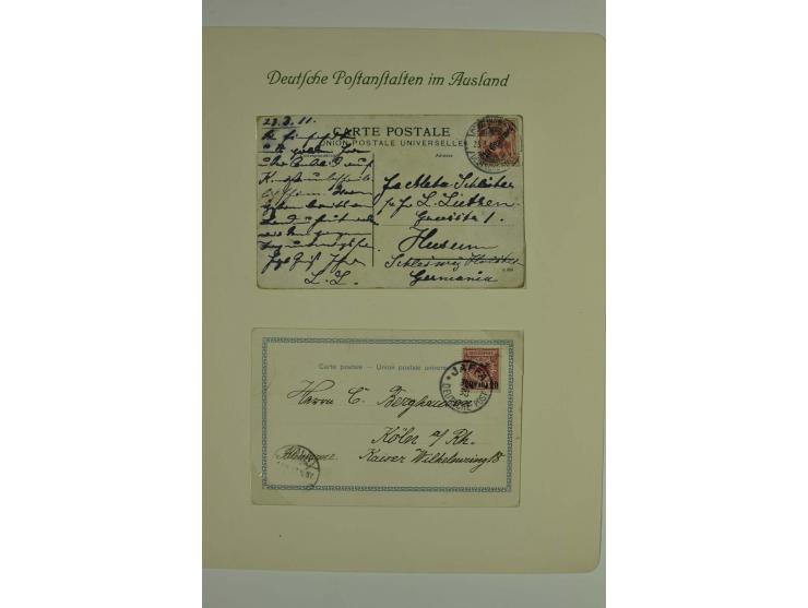 1870/1908, gestempelte Sammlung, in den Hauptnummern kpl. incl. Mi.-Nr. 12-23II, dazu Vorläufer, 5 Briefe und Karten mit u.a.
