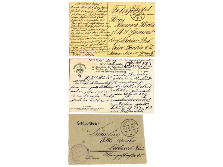 MILITÄRMISSION: 1916/18, 12 Belege, dabei Tarnstempel, MSP, Streifband der Armeezeitung "JILDRIM", dazu 3 Belege von österrei