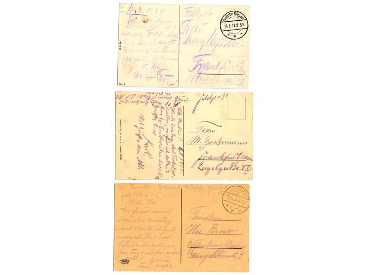 MILITÄRMISSION: 1916/18, 12 Belege, dabei Tarnstempel, MSP, Streifband der Armeezeitung "JILDRIM", dazu 3 Belege von österrei