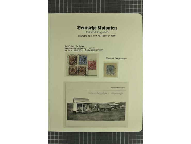 1890/1919, postfrische, ungebrauchte und gestempelte Sammlung mit 2 R-Briefen und einer Karte
