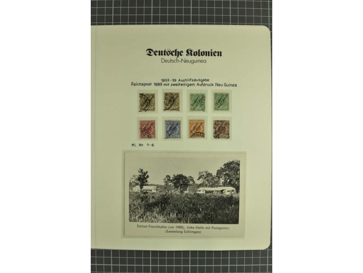 1890/1919, postfrische, ungebrauchte und gestempelte Sammlung mit 2 R-Briefen und einer Karte