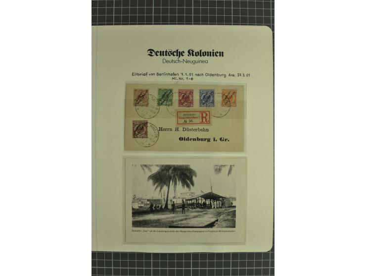 1890/1919, postfrische, ungebrauchte und gestempelte Sammlung mit 2 R-Briefen und einer Karte