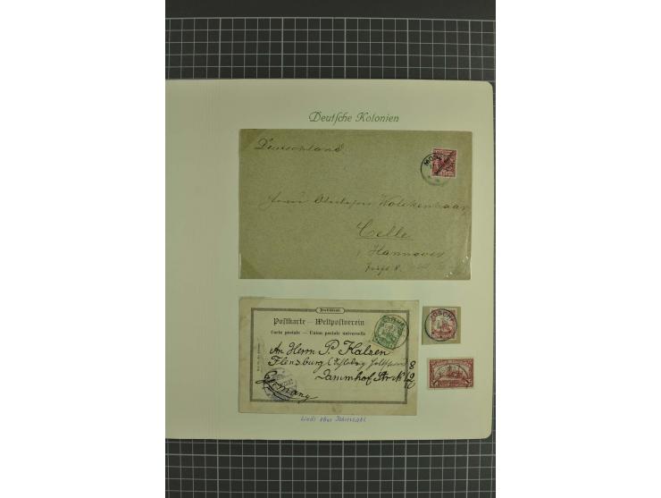 1890/1920, ungebrauchte und gestempelte Sammlung mit Vorläufern, u.a. VZ48 auf Brief, WUGA Nr. V, Stempelteil mit u.a. KISSEN