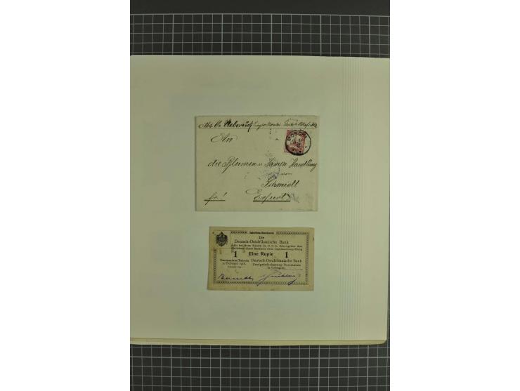 1890/1920, ungebrauchte und gestempelte Sammlung mit Vorläufern, u.a. VZ48 auf Brief, WUGA Nr. V, Stempelteil mit u.a. KISSEN