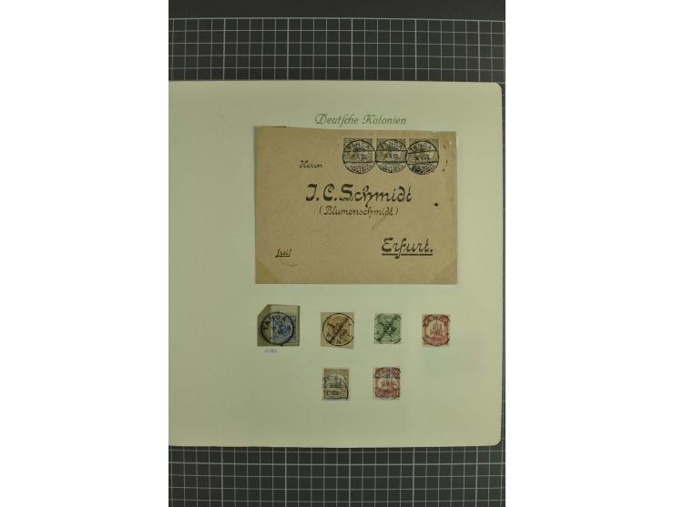 1890/1920, ungebrauchte und gestempelte Sammlung mit Vorläufern, u.a. VZ48 auf Brief, WUGA Nr. V, Stempelteil mit u.a. KISSEN